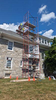 Chimney repointing