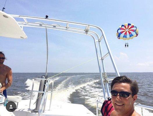 Beautiful weather while out with Corolla Parasail!