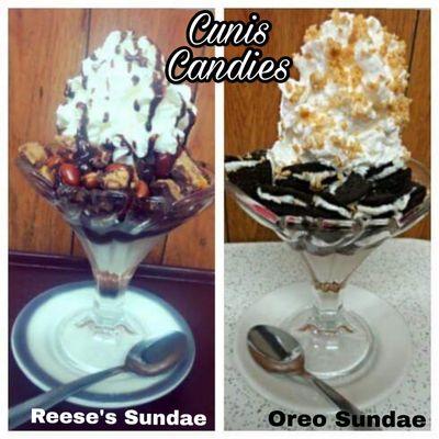 Reese's Sundae and Oreo Sundae