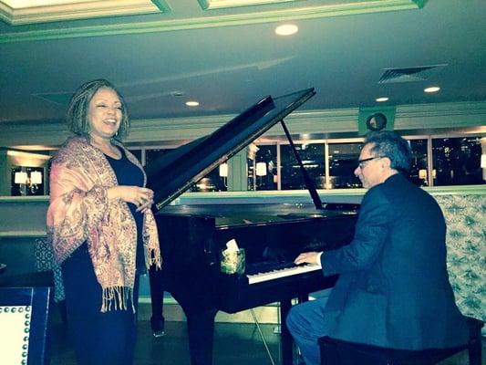 Performing with Cassandra Hawkins at the Water's Edge.