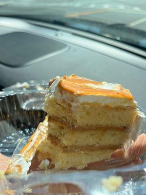 Tres leches with caramel