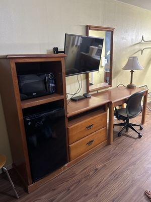 Tv and desk