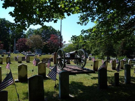 The Civil War Cannon.