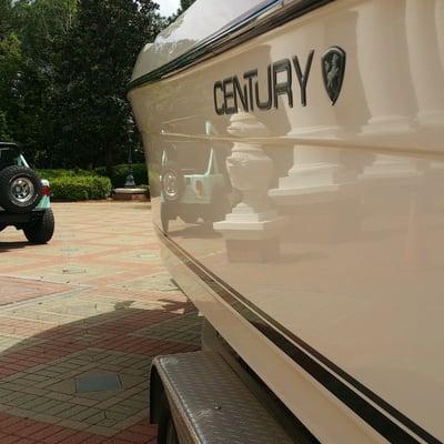 A well maintained 23 ft Century by Maximum Detailing