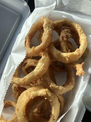 Homemade onion rings