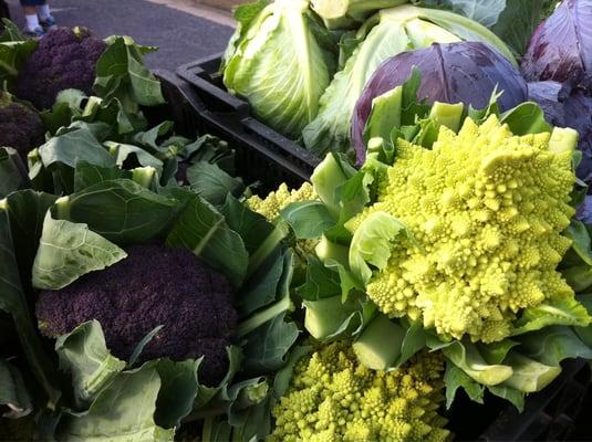 Cauliflower and broccoli