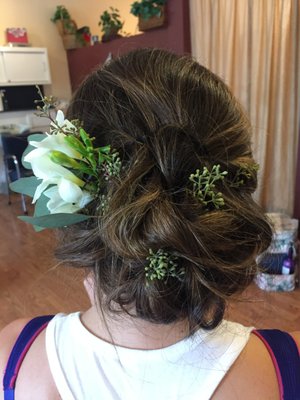 A bridal updo