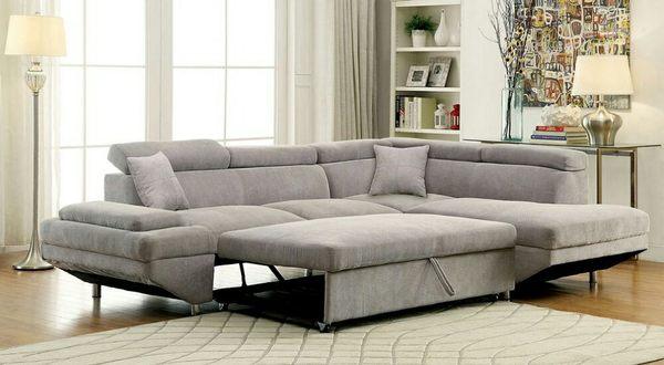 Sectional sofa plus expendable bed