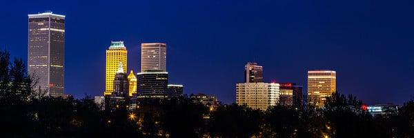 Tulsa, OK skyline from Tulsa Country Club