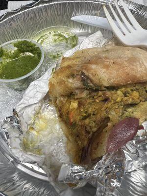 Potato paste sent inside kathi roll instead of Lamb