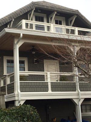 Finish 2 story deck with storage at basement