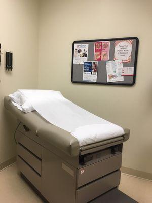 Treatment room. Simple, but gets the job done.