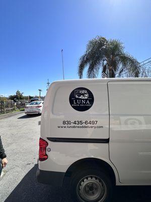 Side of small van logo