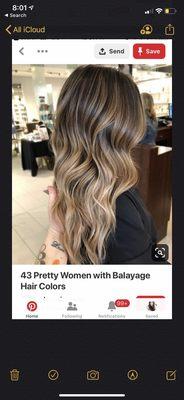 The balayage I wanted. Not what I got in the slightest.