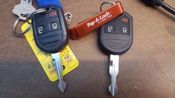 If it wasn't for the key chain, could you tell which key is from Ford vs Pop-A-Lock?