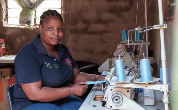 GirlStuffPeriod.org community business in Bergnek, South Africa