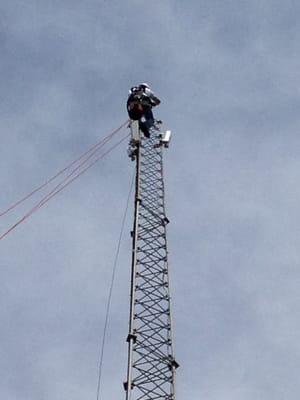 Tower climb at one of our tower locations