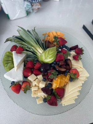 fruit and cheese charcuterie board