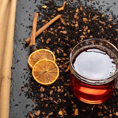 Cinnamon Orange Black Tea: Get cozy with this refreshing balance of sweet and spice in every sip.