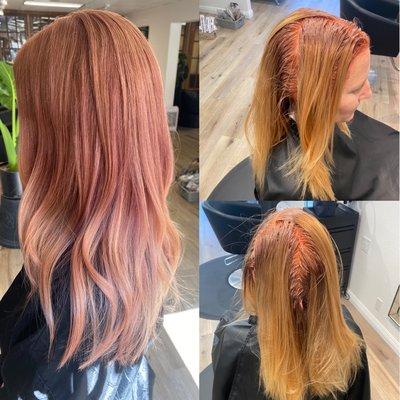 Rose gold and blush ends