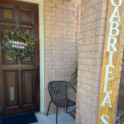 Front door facing the street