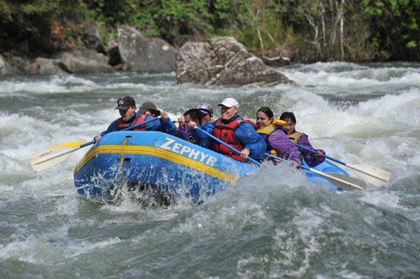 Kings river rapids class 4, 2011 with Tessa