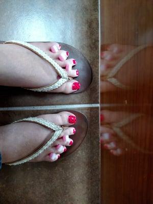 Watermelon toes! I love them!