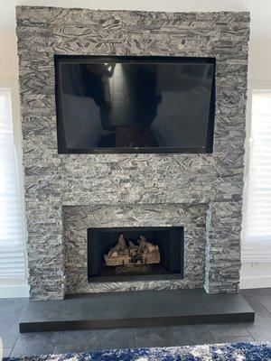 New fireplace