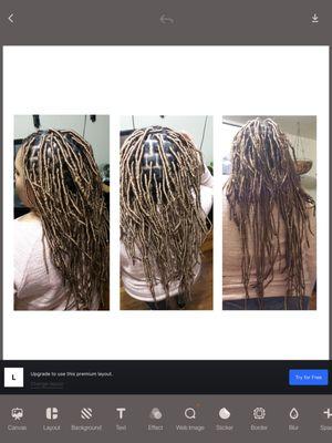 Medium Size Dreads