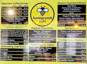 Honeycomb Café Menu