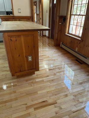 Maple floor refreshed!