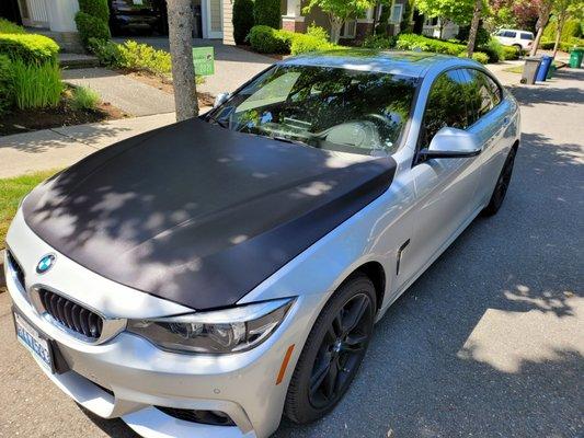 I had auto trim carbon fiber wrap my hood of my BMW 430XI