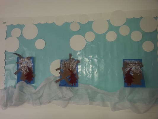 The Snowy Day bulletin board