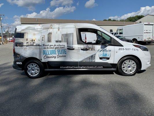 Allure Elite Cleaning Services Van