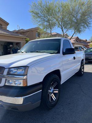 05 Chevy full detail with a polish and paint protection.