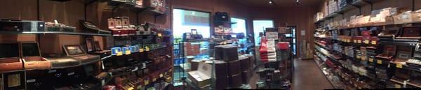 Wide view of the humidor.