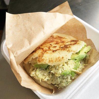 Arepa: Reina Pepiada. Chicken Salad + Avocado