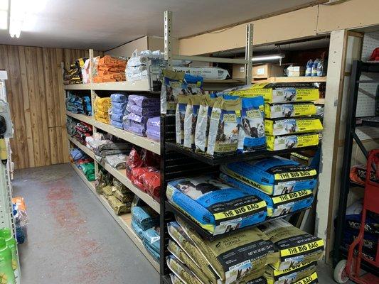 We offer a great selection of pet foods including Taste if the Wild, Canidae and more!