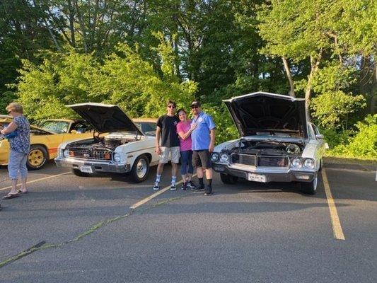 My sons 74 Nova and my 70 Buick and my wife who holds us together