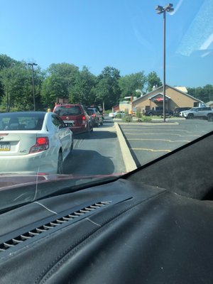 Line at drive thru. Need my coffee Wishing all my Yelp friends a beautiful weekend.