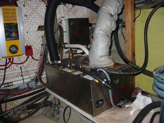 Hurricane Heating Furnace installation