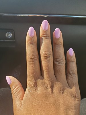 Another great gel manicure! I've been coming here for a little over a month and my nails are growing nicely.