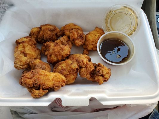 10pc nuggets with honey garlic sauce