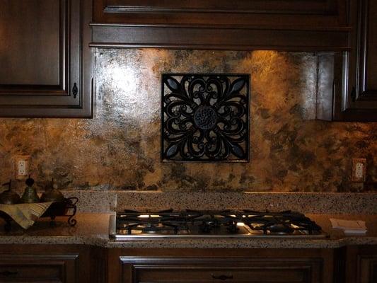 Venetian Plaster Backsplash