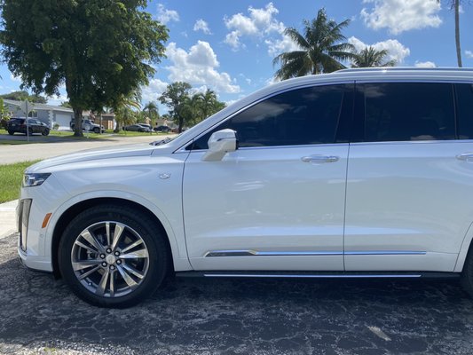 Front Windows tinted to match the factory tints in the back.