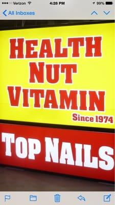 My store since 1974 health nut