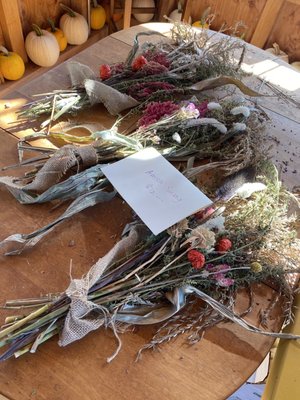 Amish swag, dried bouquets ($12)