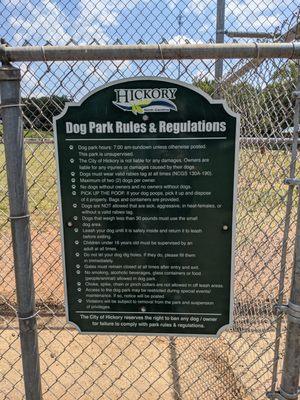 Rules of Optimist Dog Park