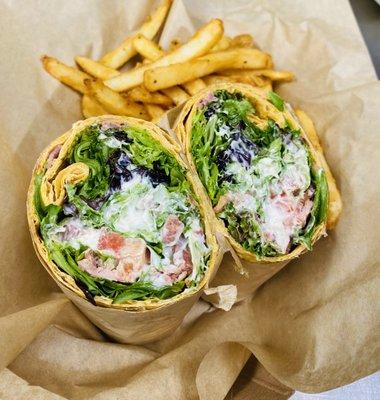 BLT Wrap with Fries