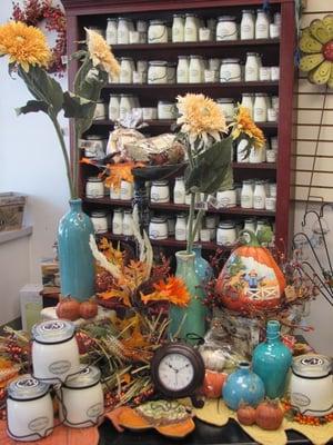 Milk House Candel Display At Verona Hometown Pharmacy